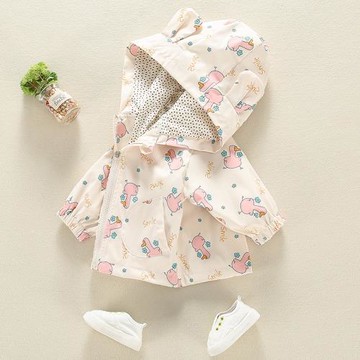 女童秋季新品外套兒童寶寶卡通嬰兒春秋裝小女孩上衣洋氣秋天衣服