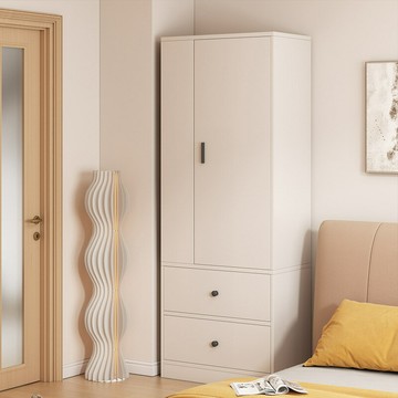 免運 開立發票 衣柜家用臥室2024新款簡易組裝推拉門掛衣柜出租房用小型單人衣櫥 快速出貨