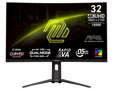 【會員限定優惠】MAG 321CUPDF 電競顯示器 (32吋Rapid VA/ 1500R曲面屏/ 4K/ 雙模式/ HDMI2.1/ HDR400)