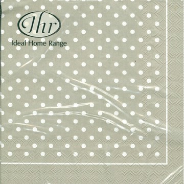 德國IHR-33x33cm餐巾紙-小圓點點(亞麻底)