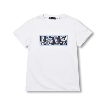 KINGO女款｜白色印花短袖T恤612150