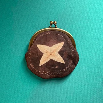 Shiitake Gamaguchi-Cross-cut / kinoko gamaguchi 錢包 --shiitake-Wallet，零錢包，小袋，小包