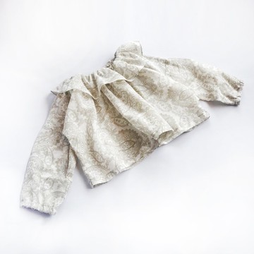 文藝風-柔美荷葉邊領長袖上衣