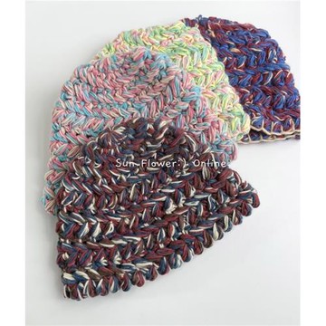 同款混色女ins秋冬顯臉小粗線