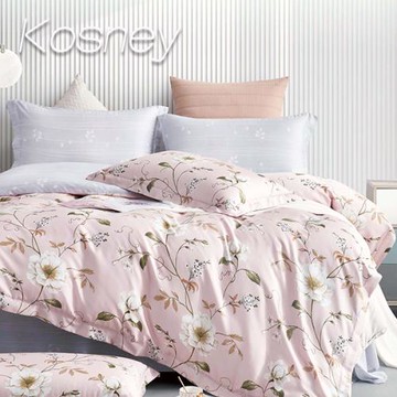 KOSNEY    拾芯花憶  雙人100%天絲TENCEL四件式兩用被床包組