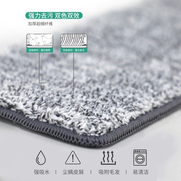 麥田加厚家用拖把頭通用免手洗懶人平板拖把配件墩布拖布替換布頭