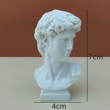 北歐人物雕塑復古素描小頭像擺件迷你樹脂石膏像擺設藝術裝飾品