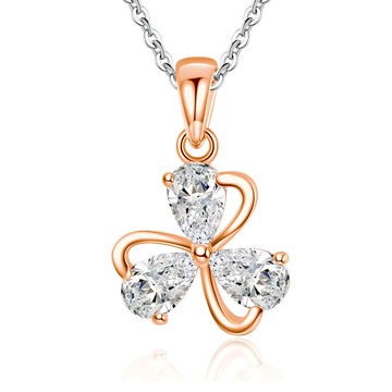 項鏈．純銀項鍊｜三葉草．925純銀．鎖骨鍊