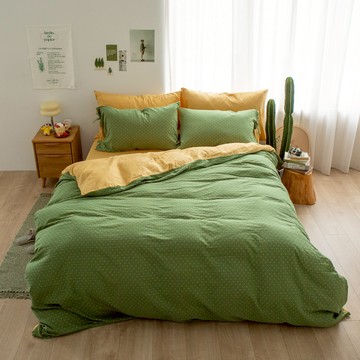 翔仔居家 色織雙層紗 薄被套 單人【沐光】上選長絨棉系列 親膚嬰兒棉紗 二重紗 單人尺寸 棉被被套 被單 純棉被套