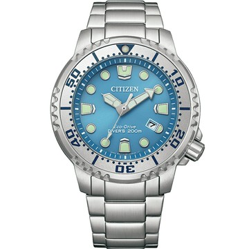 送禮首選★CITIZEN 星辰 PROMASTER MARINE 冰川藍光動能200米潛水錶BN0165-55L 附提袋【全館滿額折價★APP下單點數4倍送】線上購買享_實體門市同步服務