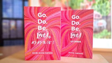 買一送一 英文  暢銷藝術療法卡牌  好好生活  易安妮藝術家