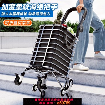 【全網低價 可打統編】捷安璽買 ??菜小拉車可折疊輕便推車拉貨搬運家用新款結實耐用購物車