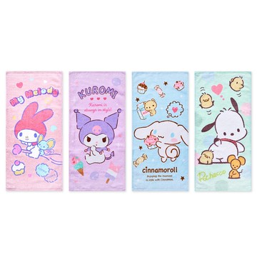 【ONEDER旺達】三麗鷗 酷洛米童巾 美樂蒂 大耳狗 帕恰狗純棉毛巾