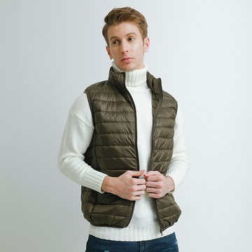 【KISSDIAMOND】極輕2.0真90%羽絨背心(保暖/防潑水/拉鍊口袋/男款5色/S-3XL/KDC-6005N)