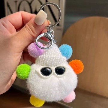 ❤️台灣現貨❤️小煤球鑰匙圈 可愛吊飾 可愛小物 娃娃吊飾 毛絨吊飾 小吊飾 吊飾娃娃 毛球吊飾 小娃娃吊飾