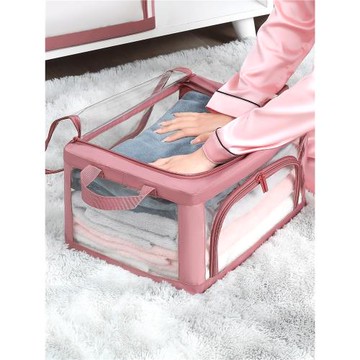 透明衣服收納箱家用折疊裝衣物羽絨的百納箱衣柜整理袋儲物盒神器