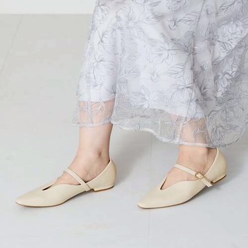 ORiental TRaffic簡約皮帶設計平跟鞋(45302)