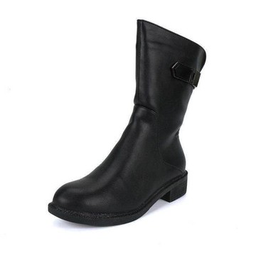 保暖絨里英倫風新款馬丁靴