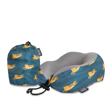 murmur｜山型護頸附收納袋旅行頸枕 勞虎綠 NP032