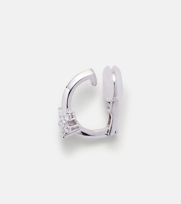 Yeprem Whisper Ear 18kt white gold ear cuff with diamonds