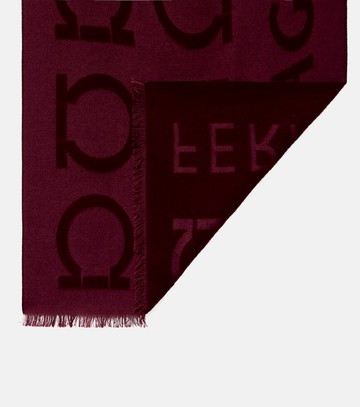 Ferragamo Gancini wool and silk jacquard scarf