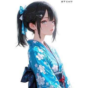 【12月新品2】07-110-0035 人物貼紙 和服女孩