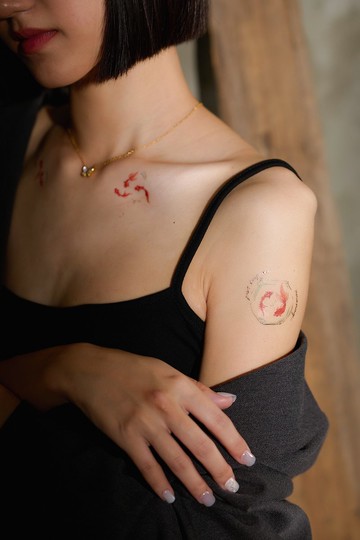 夏日祭典 -2入紋身貼紙 原創手繪設計