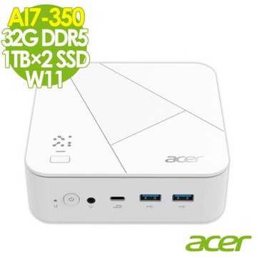 Acer 宏碁 Revo Box RB102 AMD迷你電腦 (AI7-350/32G/1TB SSD+1TB SSD/W11)