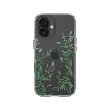 iPhone 16 Clear Case（相機按鈕） 透明 - 花花草草 / Flowers & Plants - 鬼月系列-馬鞭草