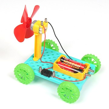 🌈「物理實驗器材」趣味螺旋槳風動力小車國小生科學實驗科技小製作兒童益智科教