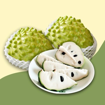 【禾鴻】台東優質鳳梨釋迦5斤x2盒(4-6顆/盒_散裝大中顆混盒)