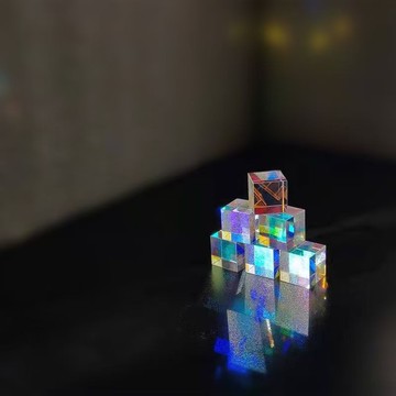 臺灣有貨⚡【店鋪熱銷】六麵彩 噹丁達爾效應出現時 光就有瞭形狀生日禮物送女生解壓玩具 YW9P