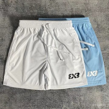 【臺灣-出貨】3X3籃球褲4分褲美式運動短褲男女夏季速乾透氣跑步健身不過膝潮