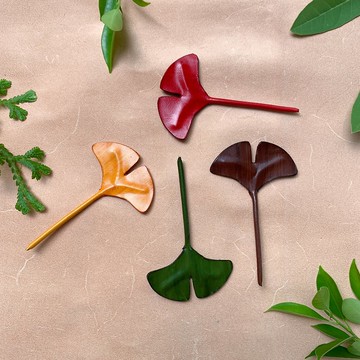 銀杏造型掛勾磁鐵