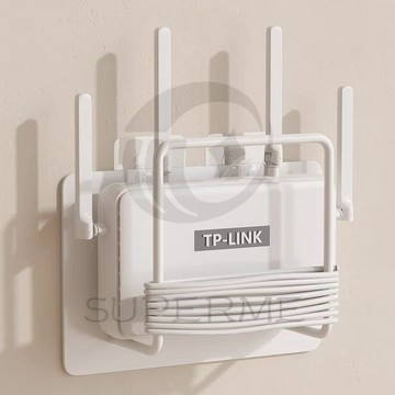 wifi收納架 wifi置物架 路由器放置架 路由器壁掛架 電視墻上機頂盒置物架 打孔支架wifi收納盒託架收納架置物架