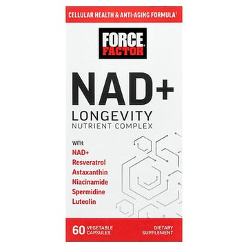Force Factor, NAD+ 長壽營養素複合物，60 粒素食膠囊