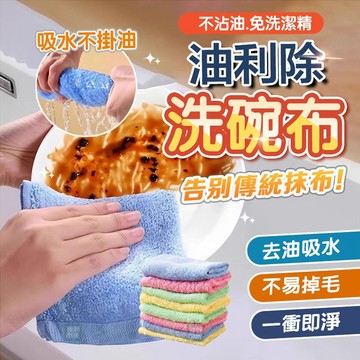 台灣現貨 不沾洗碗布 潔淨大師✨去油不沾洗碗布 家用清潔抹布 油利除洗碗布 廚房抹布 洗碗抹布 吸水抹布 油切抹布洗碗巾