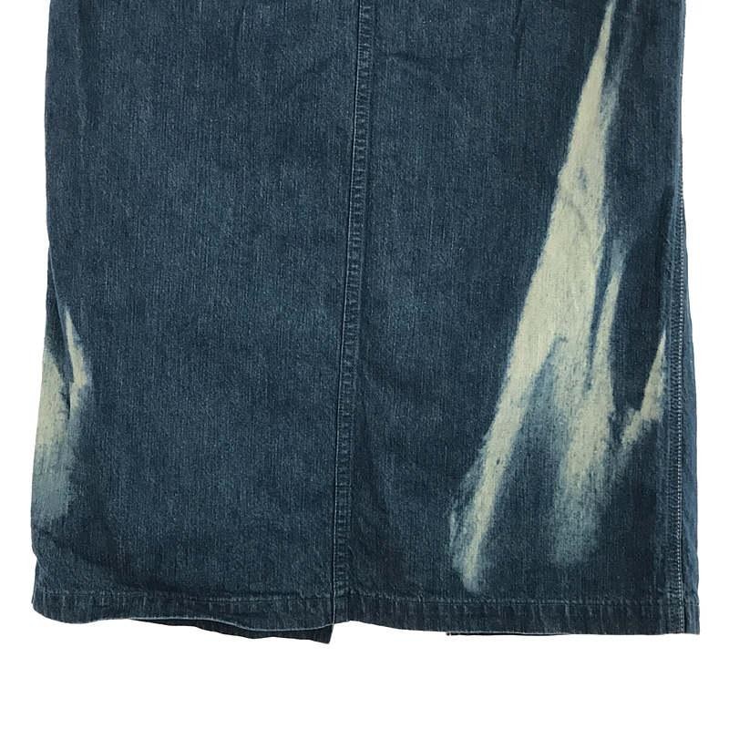 【新品】  AURALEE / オーラリー | 2021SS | SUNFADE BLEACH DENIM SKIRT ブリーチ デニム スカート | 1 | インディゴ | レディース