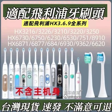 現貨🚗速出🚗適配飛利浦電動牙刷頭HX3100 / HX3110 / HX3120 / HX3160HX3220副廠替換頭