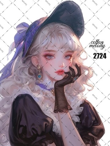 original sticker no.2724 人物貼紙 原創貼紙 原創人物貼紙 裝飾貼紙 cotton melody