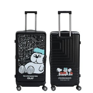SNOOPY 28吋歐拉夫前開式行李箱 (可擴充/防爆拉鍊)