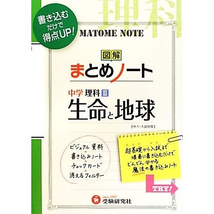 図解まとめノート　中学理科II　生命と地球 中１〜入試対策／中学教育研究会