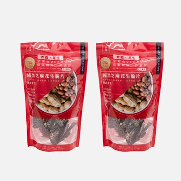 亦擇-純黑芝麻花生脆片300g*2包