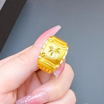 隔日到貨 黃金 滿貫大亨 戒指 可調式戒圍 不退色 999 不過敏 33