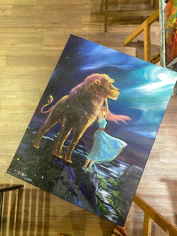 王咖咖 油畫—極光獅— 15F