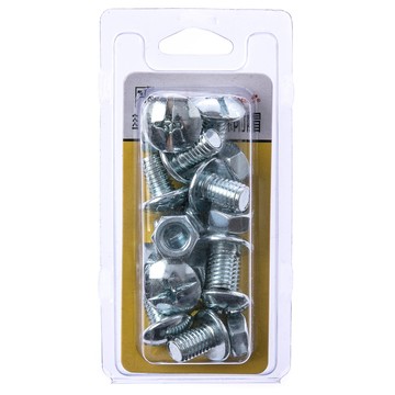 718 傘頭機械牙螺絲 附帽 M8X12mm 10組