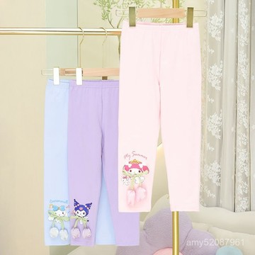 『臺灣-出貨』✨----春秋季女童薄款打底褲兒童外穿褲子童裝洋氣時尚休閒百搭長褲秋冬保暖刷毛加絨打底褲 7MXB