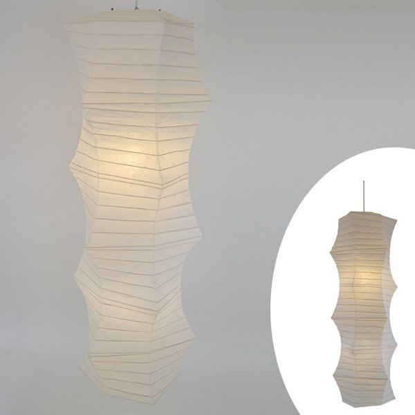 格安 送料無料日本製大型和紙照明２灯ペンダントライト 吹き抜け用