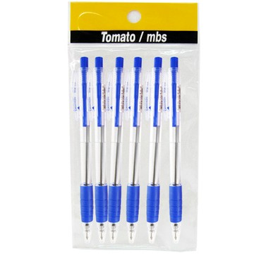 蕃茄牌TOMATO跳動原子筆BA-10/藍色/0.7mm/6入/袋