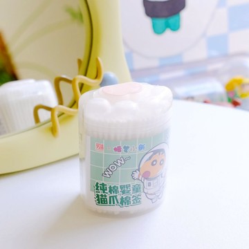 【蠟筆小新】⭐正版授權 嬰童專用雙頭掏耳/鼻棉花棒 嬰兒用品 螺旋頭 耳勺頭 雙頭棉花棒 日落小物